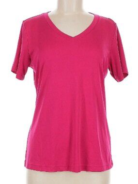 Opma Pink Polyester Short Sleeve T-Shirt Size Medium